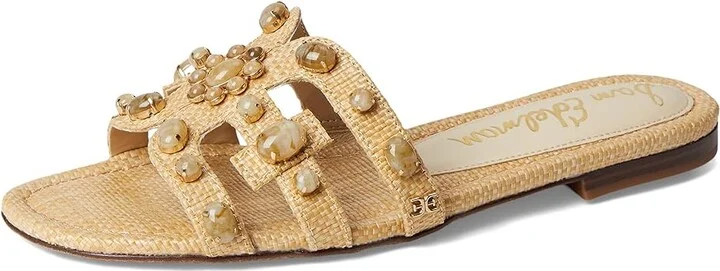 Sam Edelman Bay Ray Women's Sandals Bleached Beechwood Gem : 8 M, Leather - Image 5