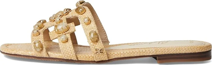 Sam Edelman Bay Ray Women's Sandals Bleached Beechwood Gem : 8 M, Leather - Image 6