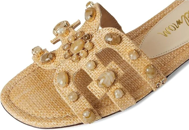 Sam Edelman Bay Ray Women's Sandals Bleached Beechwood Gem : 8 M, Leather - Image 7