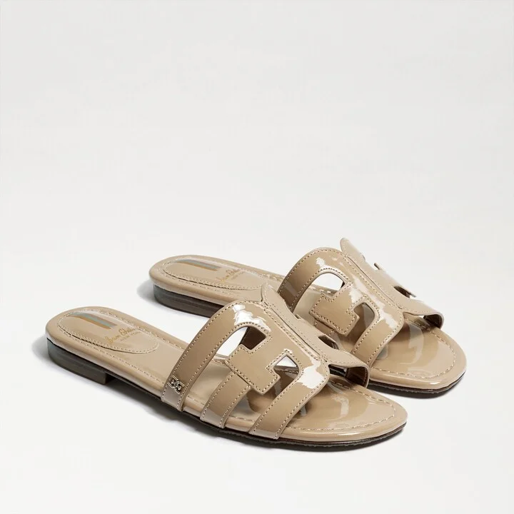 Sam Edelman Bay Slide Sandal Almond Patent