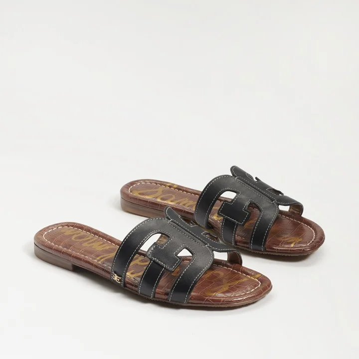 Sam Edelman Bay Slide Sandal Black Leather