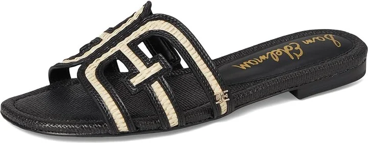 Sam Edelman Bay Women's Shoes Linen/Black : 7 M, Textile - Image 5