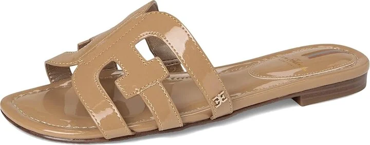 Sam Edelman Bay Women's Slide Shoes Almond : 5 M, Leather - Image 5
