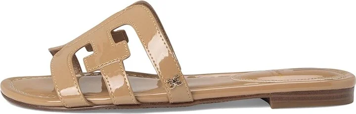 Sam Edelman Bay Women's Slide Shoes Almond : 5 M, Leather - Image 6