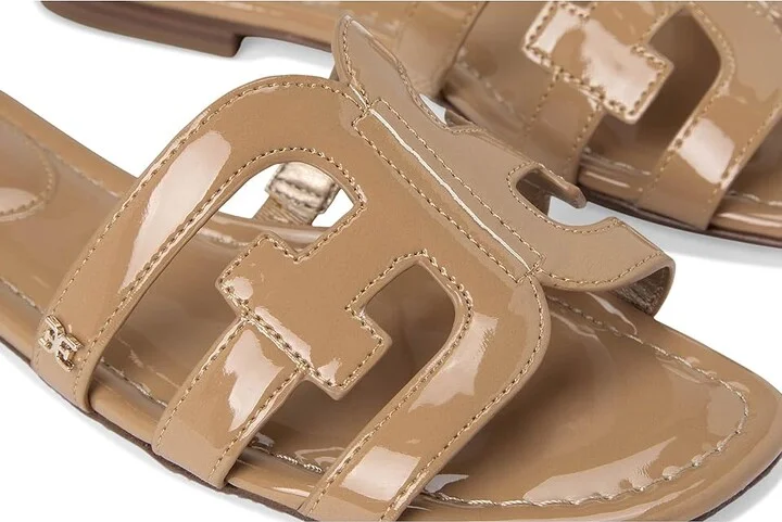 Sam Edelman Bay Women's Slide Shoes Almond : 5 M, Leather - Image 7