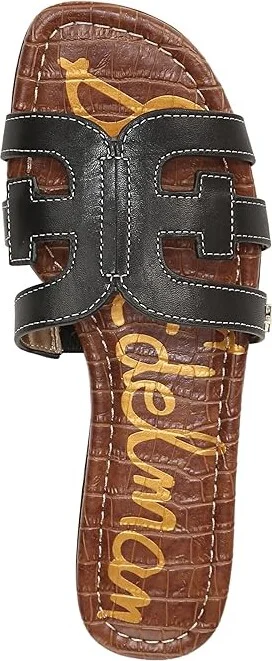 Sam Edelman Bay Women's Slide Shoes Black Vaquero Saddle Leather : 9 M - Image 3
