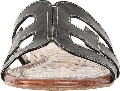 Sam Edelman Bay Women's Slide Shoes Black Vaquero Saddle Leather : 9 M - Image 6