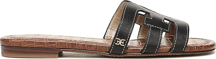 Sam Edelman Bay Women's Slide Shoes Black Vaquero Saddle Leather : 9 M - Image 7