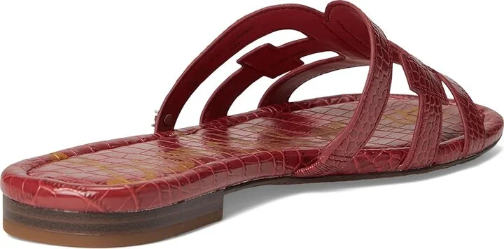 Sam Edelman Bay Women's Slide Shoes Dark Rose : 7 M, Leather - Image 4