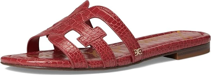 Sam Edelman Bay Women's Slide Shoes Dark Rose : 7 M, Leather - Image 5