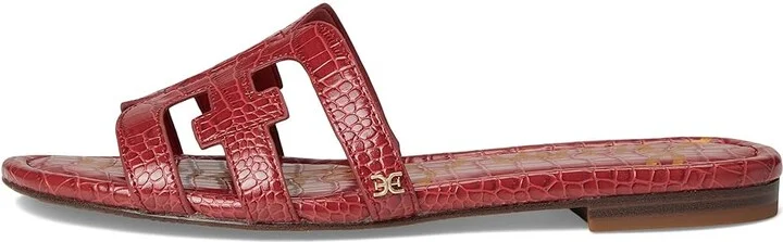 Sam Edelman Bay Women's Slide Shoes Dark Rose : 7 M, Leather - Image 6