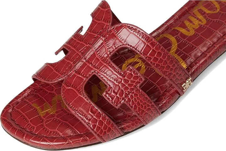 Sam Edelman Bay Women's Slide Shoes Dark Rose : 7 M, Leather - Image 7