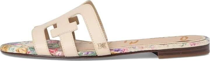 Sam Edelman Bay Women's Slide Shoes Ecru Sand : 9 M, Leather - Image 6