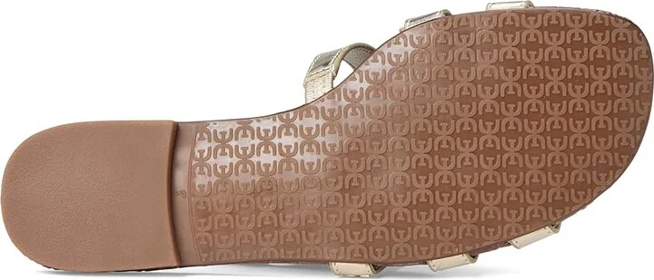 Sam Edelman Bay Women's Slide Shoes Gold : 6.5 M, Leather - Image 3
