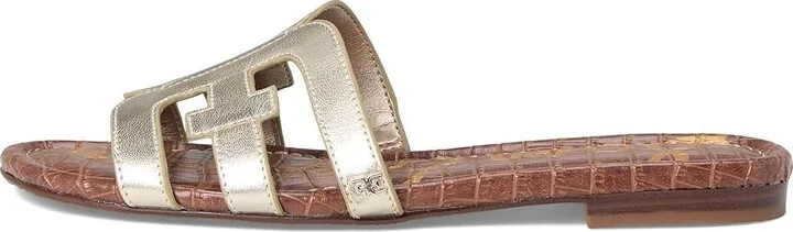 Sam Edelman Bay Women's Slide Shoes Gold : 6.5 M, Leather - Image 6