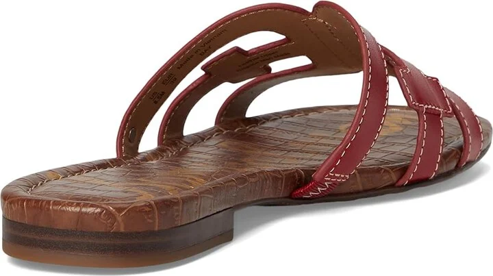 Sam Edelman Bay Women's Slide Shoes Summer Red : 10.5 M, Leather - Image 4