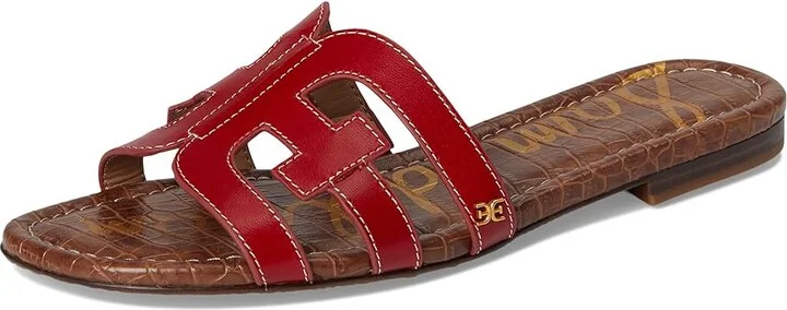Sam Edelman Bay Women's Slide Shoes Summer Red : 10.5 M, Leather - Image 5