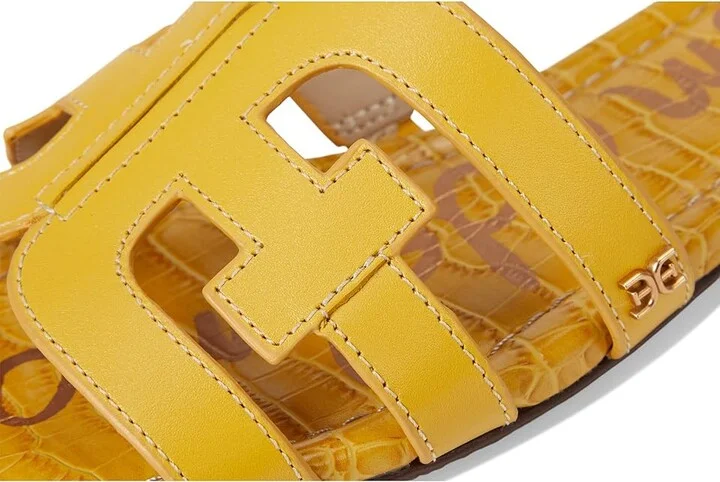 Sam Edelman Bay Women's Slide Shoes Sunflower : 7.5 M, Leather - Image 7