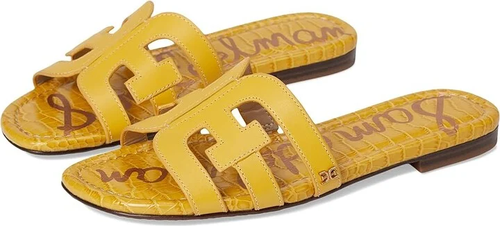 Sam Edelman Bay Women's Slide Shoes Sunflower : 7.5 M, Leather