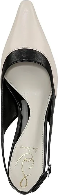 Sam Edelman Bayley High Women's Heels Modern Ivory/Black : 5.5 M, Leather/Rubber - Image 2