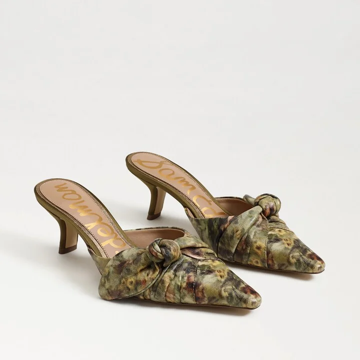 Sam Edelman Bex Kitten Heel Mule Sage/Multi Leather