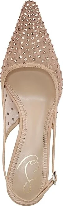 Sam Edelman Bianka Sling Mesh High Women's Heels Beechwood Glitz Mesh : 7.5 M - Image 2