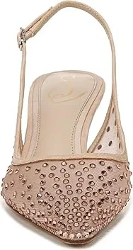 Sam Edelman Bianka Sling Mesh High Women's Heels Beechwood Glitz Mesh : 7.5 M - Image 7