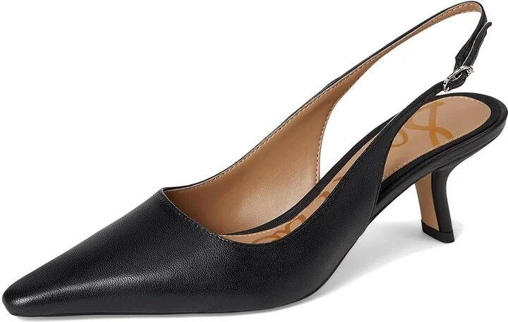 Sam Edelman Bianka Sling Women's Shoes Black Leather : 10 M, Synthetic - Image 5