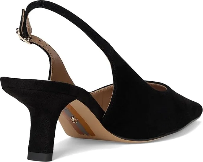 Sam Edelman Bianka Sling Women's Shoes Black Suede : 6.5 W, Synthetic - Image 4