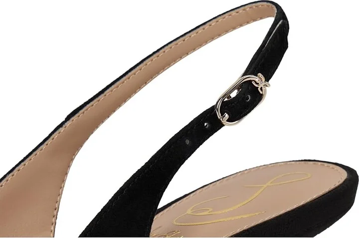 Sam Edelman Bianka Sling Women's Shoes Black Suede : 6.5 W, Synthetic - Image 7