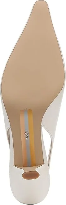 Sam Edelman Bianka Sling Women's Shoes Bright White : 10 M, Synthetic - Image 3