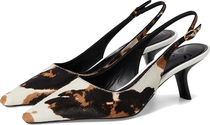 Sam Edelman Bianka Sling Women's Shoes Brown Cow : 9.5 W, Synthetic