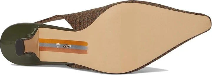 Sam Edelman Bianka Sling Women's Shoes Brown Plaid : 9.5 M, Synthetic - Image 3