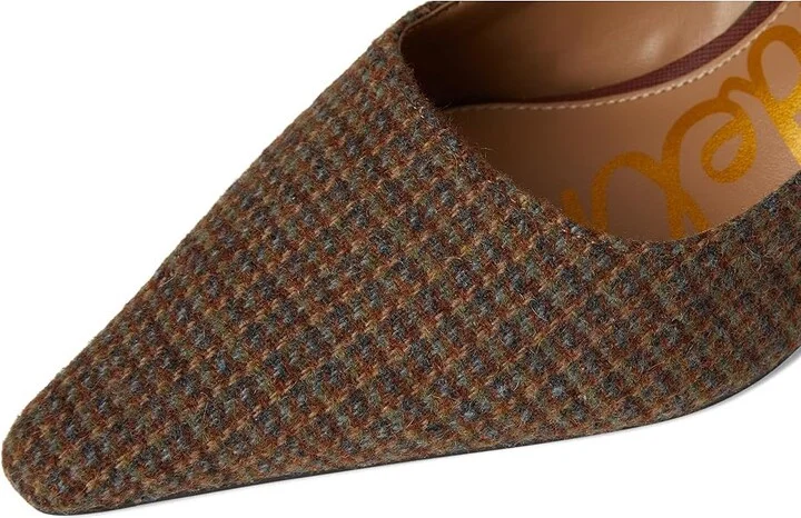 Sam Edelman Bianka Sling Women's Shoes Brown Plaid : 9.5 M, Synthetic - Image 7