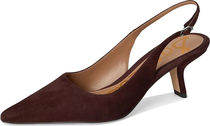 Sam Edelman Bianka Sling Women's Shoes Cafe Noir : 7 W, Synthetic - Image 5