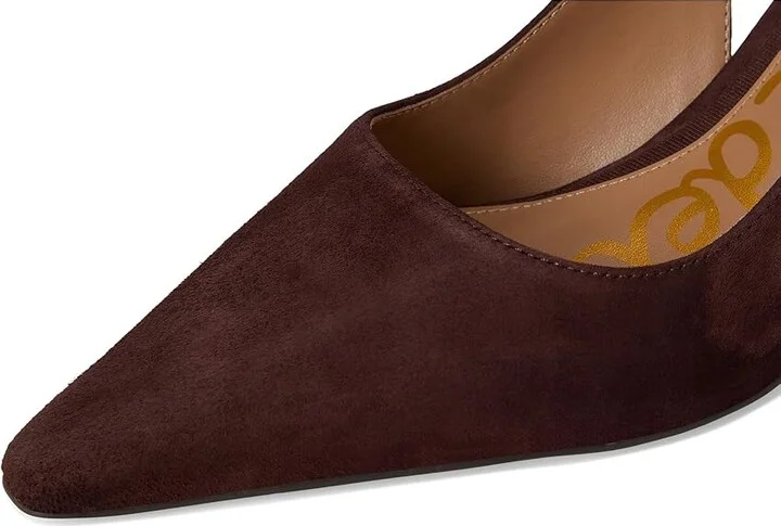 Sam Edelman Bianka Sling Women's Shoes Cafe Noir : 7 W, Synthetic - Image 7