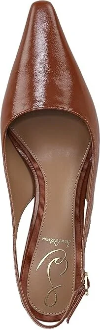 Sam Edelman Bianka Sling Women's Shoes Cognac : 6 W, Synthetic - Image 2