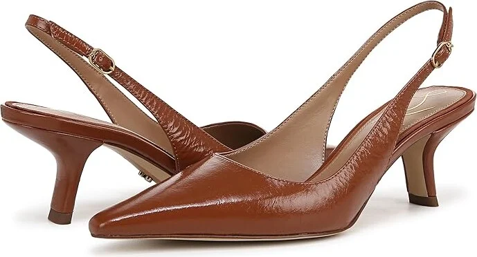 Sam Edelman Bianka Sling Women's Shoes Cognac : 6 W, Synthetic - Image 4