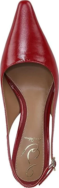 Sam Edelman Bianka Sling Women's Shoes Deep Scarlet : 8 M, Synthetic - Image 2