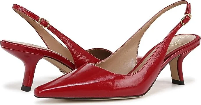 Sam Edelman Bianka Sling Women's Shoes Deep Scarlet : 8 M, Synthetic - Image 4