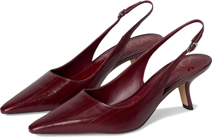 Sam Edelman Bianka Sling Women's Shoes French Merlot : 7.5 M, Synthetic
