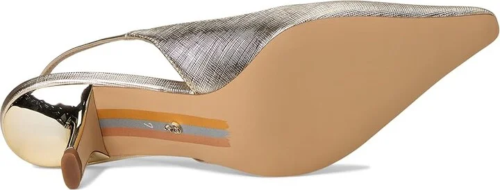 Sam Edelman Bianka Sling Women's Shoes Gold Leaf : 9.5 M, Synthetic - Image 3