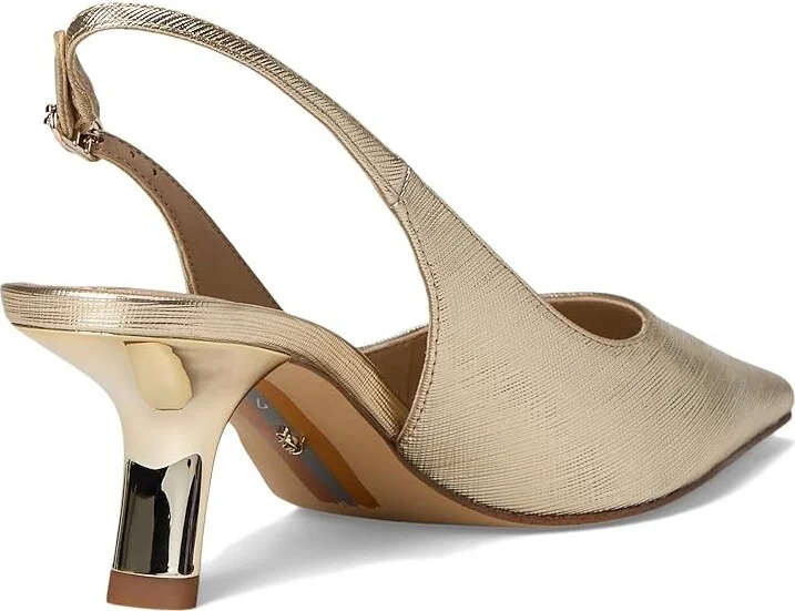 Sam Edelman Bianka Sling Women's Shoes Gold Leaf : 9.5 M, Synthetic - Image 4