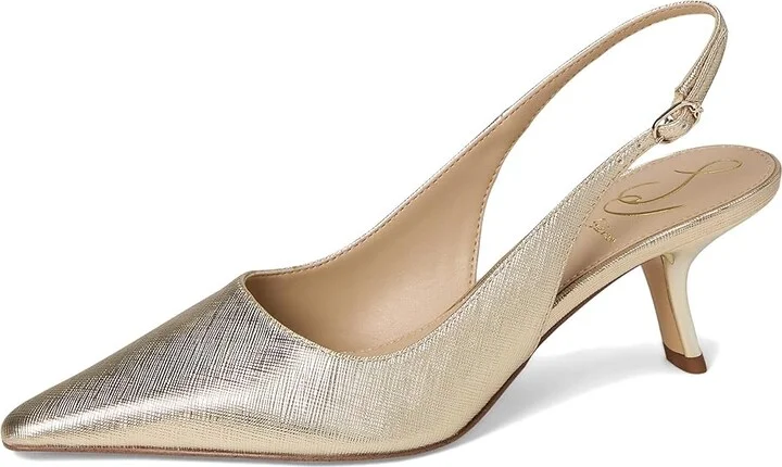 Sam Edelman Bianka Sling Women's Shoes Gold Leaf : 9.5 M, Synthetic - Image 5
