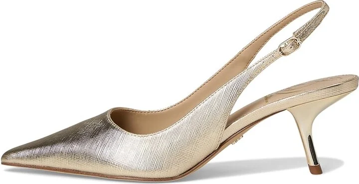 Sam Edelman Bianka Sling Women's Shoes Gold Leaf : 9.5 M, Synthetic - Image 6