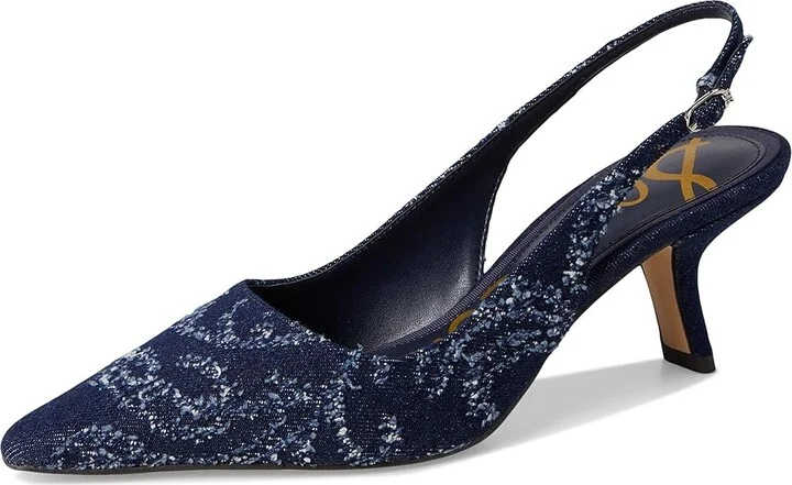 Sam Edelman Bianka Sling Women's Shoes Hudson Navy : 6 M, Synthetic - Image 5
