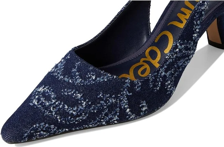Sam Edelman Bianka Sling Women's Shoes Hudson Navy : 6 M, Synthetic - Image 7