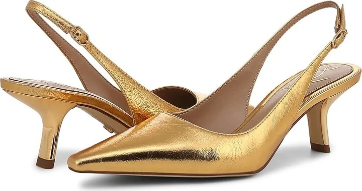 Sam Edelman Bianka Sling Women's Shoes Medallion Gold : 7 M, Synthetic - Image 4