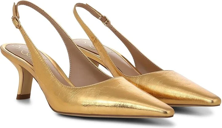 Sam Edelman Bianka Sling Women's Shoes Medallion Gold : 7 M, Synthetic