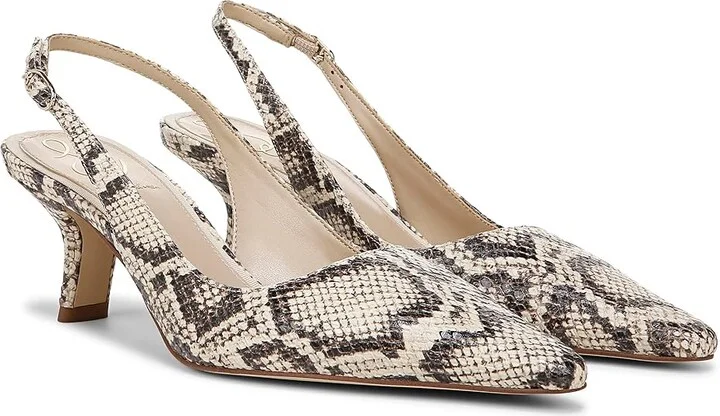 Sam Edelman Bianka Sling Women's Shoes Roccia Python : 9.5 W, Synthetic